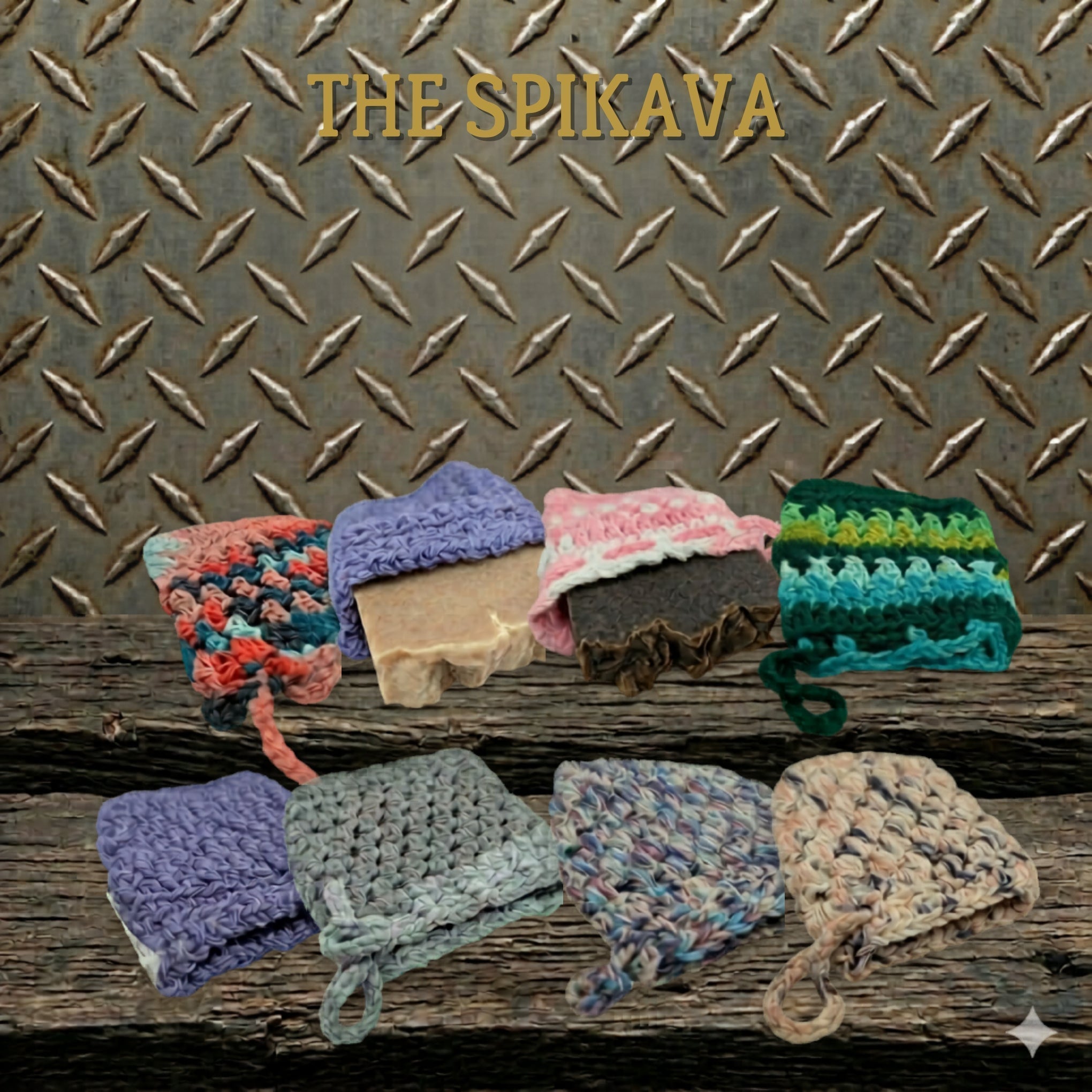 The Spikava: Artisan Cotton Soap Saver - Spiked Handmades