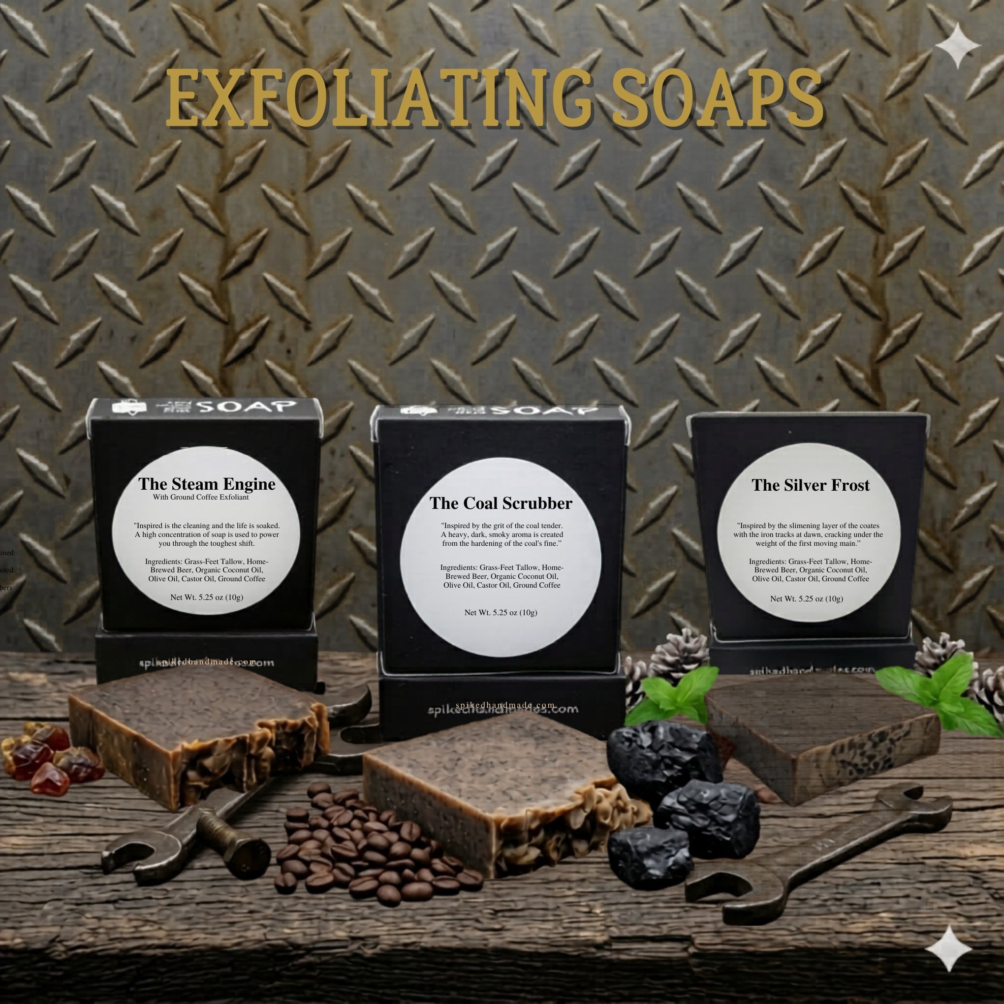 The Engine Room: Exfoliating Bar Soaps - Spiked Handmades