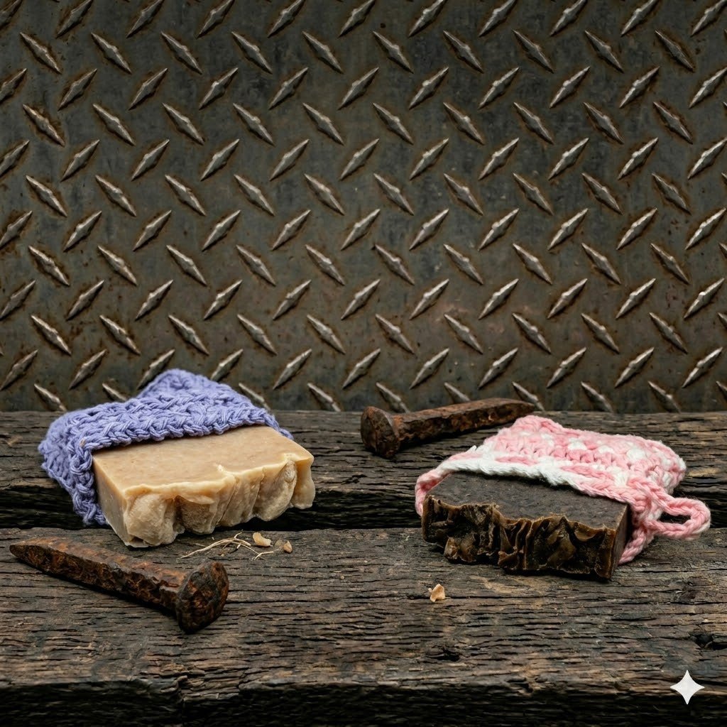 The Spikava: Artisan Cotton Soap Saver - Spiked Handmades